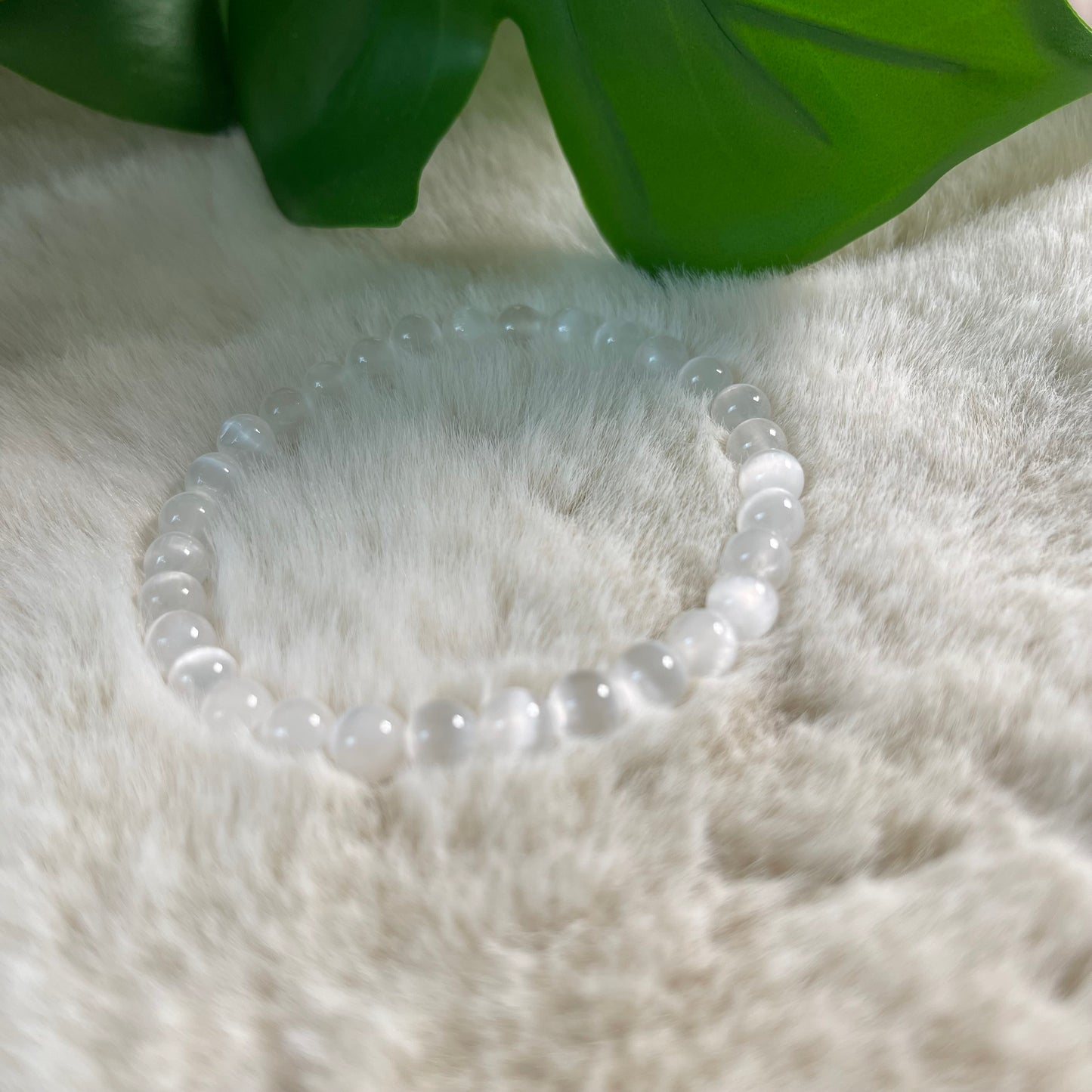 Selenit Armband