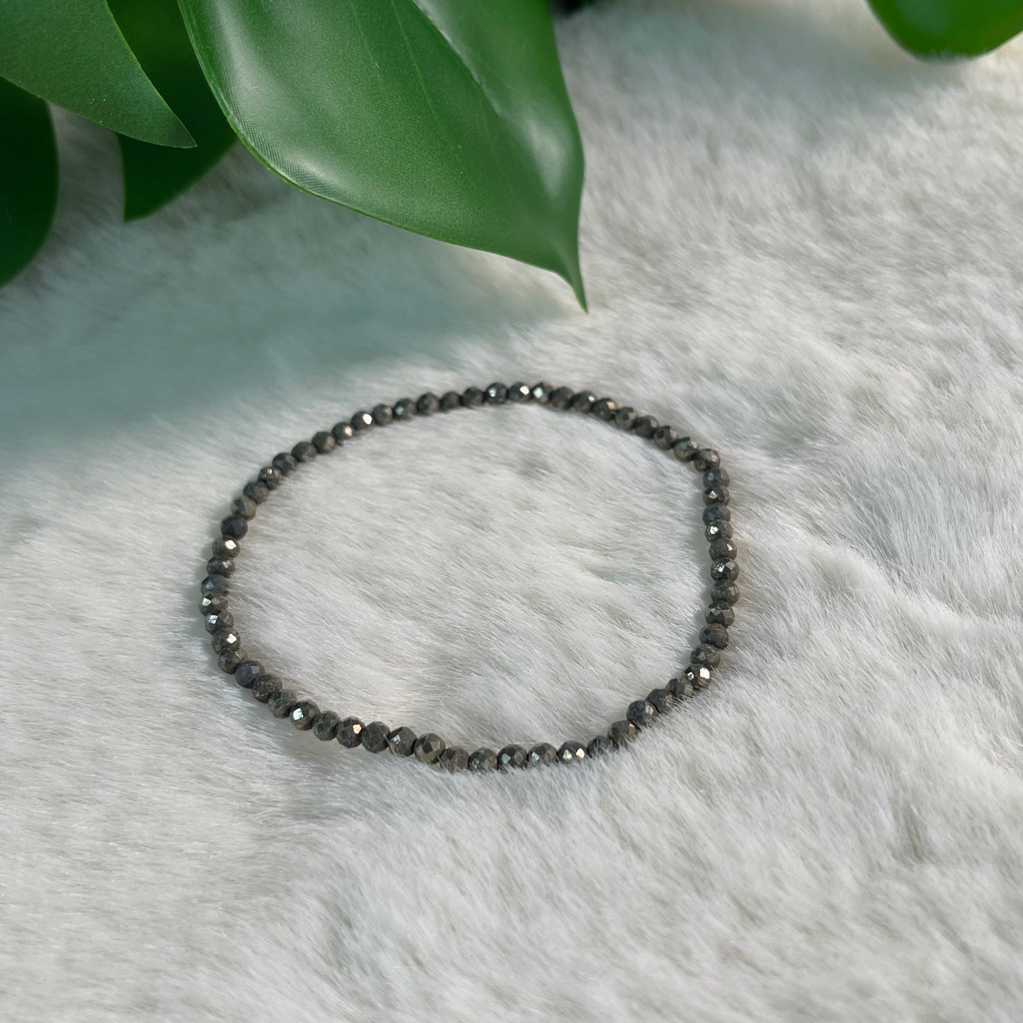 Facettiertes Pyrit Armband