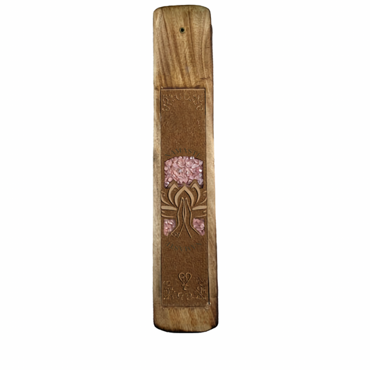 Räucherstäbchenhalter Namaste Rosenquarz